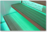 Podsvícení saunových lavic