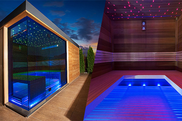 Moderní venkovní sauna - 600x400