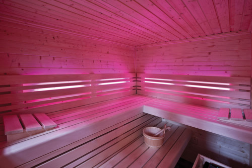 Comfort sauna podsvícení 