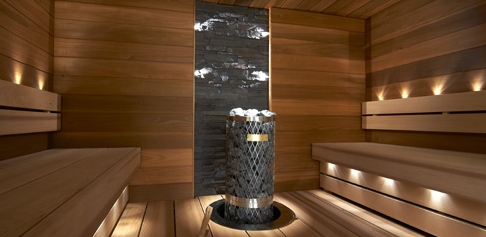 Exclusive cedar sauna