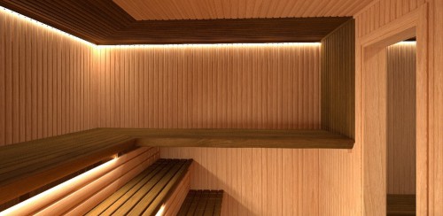 MODERN-interier sauna