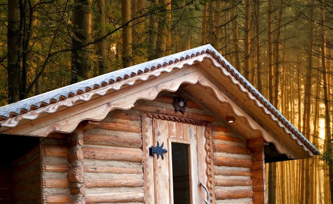 Srubová finská sauna 1