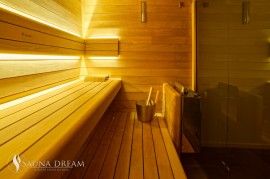 Luxusní sauna Saunadream- interiér sauny
