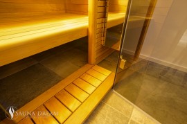 Luxusní sauna Saunadream- saunový podlahový rošt