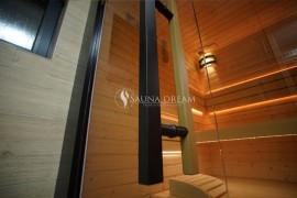 Madlo saunových dveří