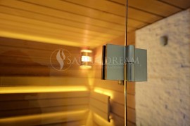Nerezové kování saunových dveří